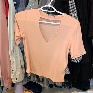 Fashion Nova Peach Crop Top